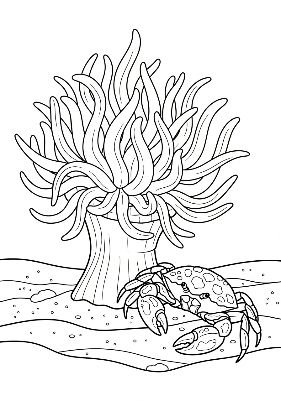 Anemone di mare 14 immagini da colorare di anemone di mare 1