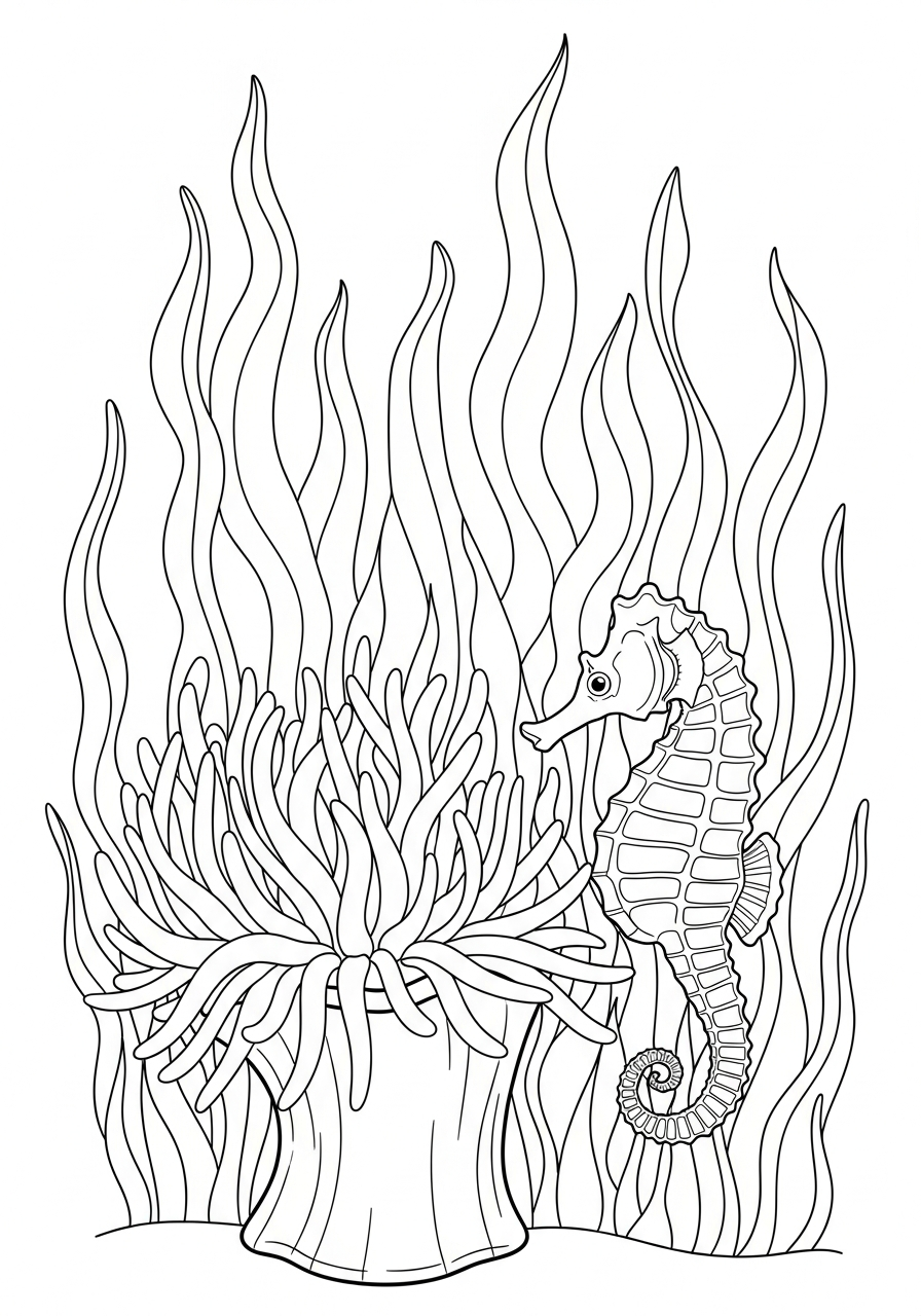 Anemone di mare 13 disegni da colorare anemone di mare per bambini