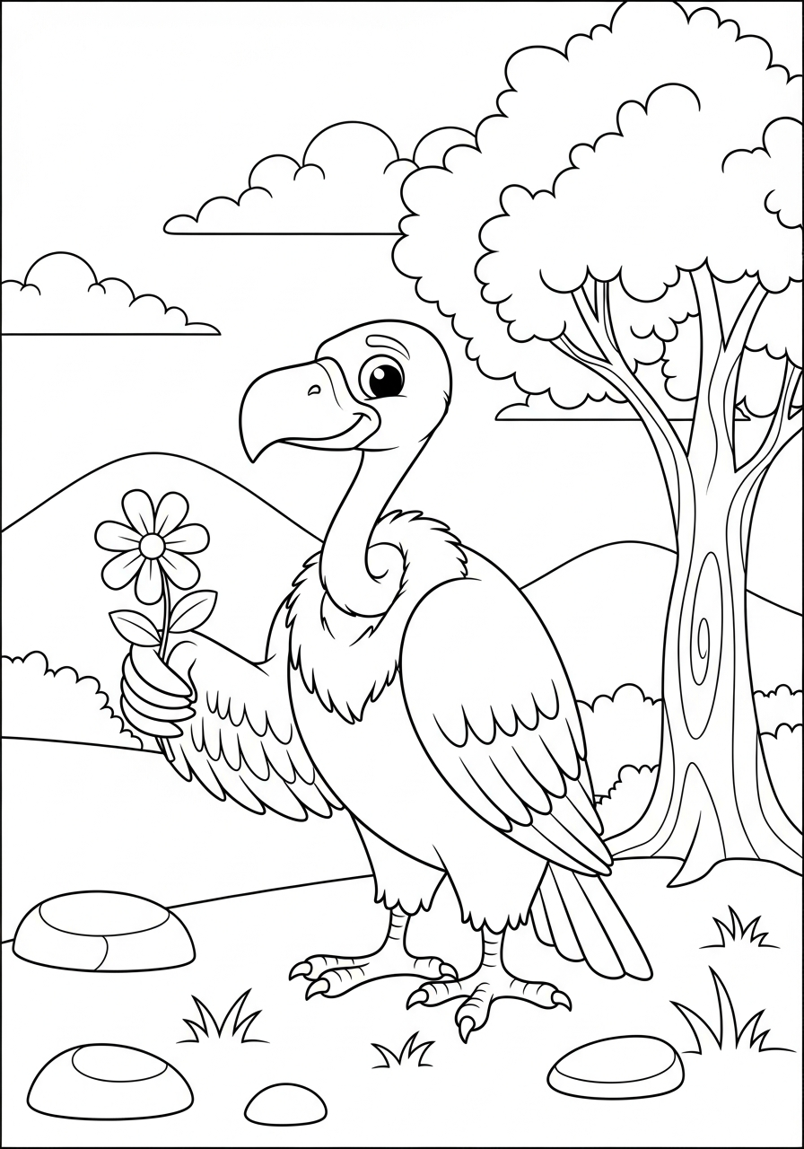 disegni da colorare avvoltoio pdf