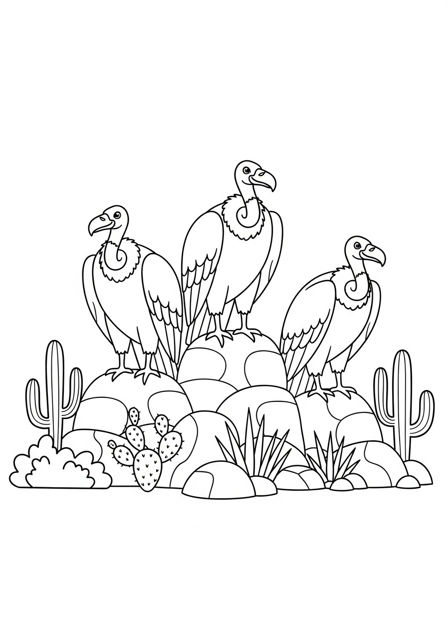 immagini di avvoltoio da stampare e colorare