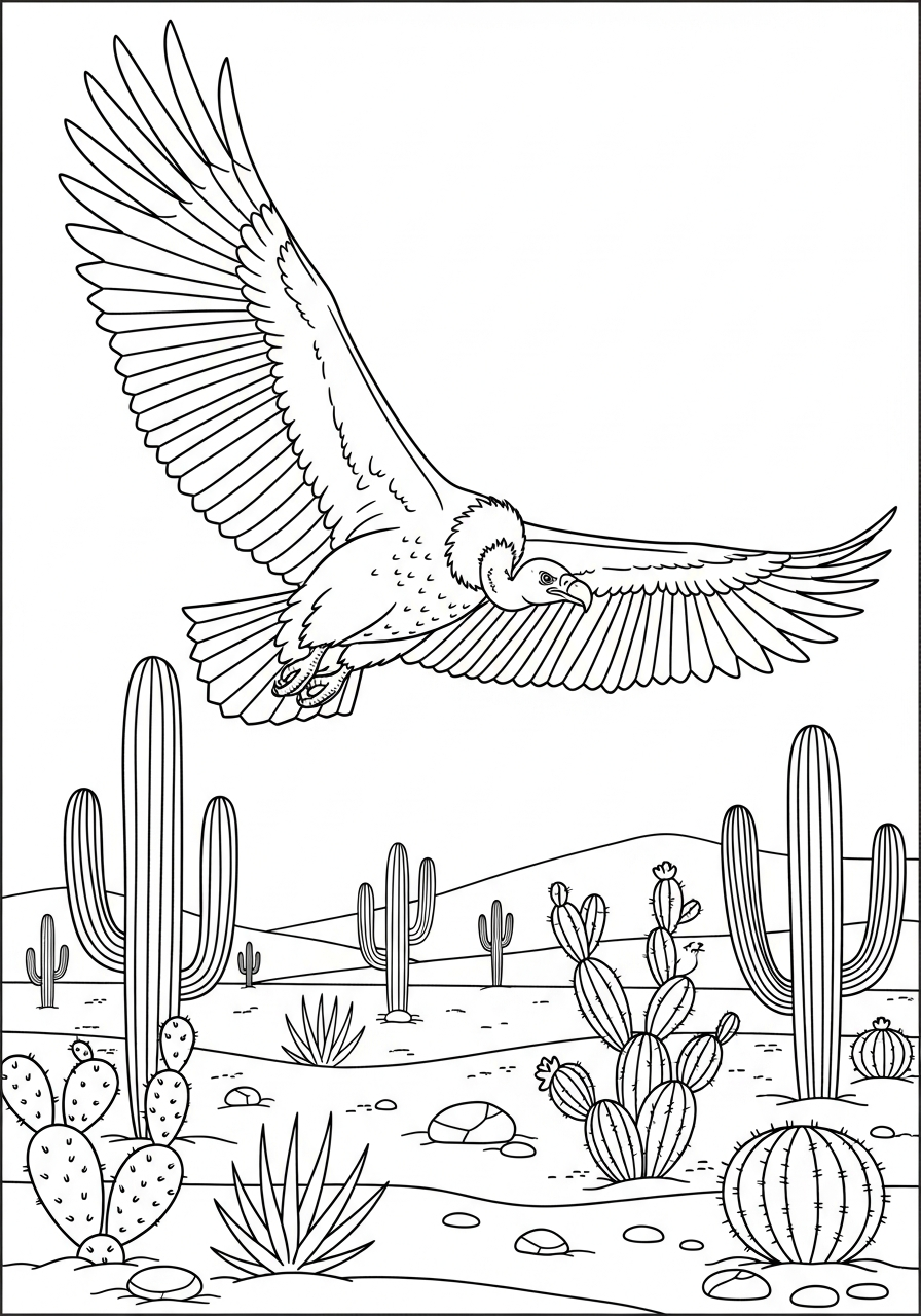 avvoltoio da colorare pdf 1