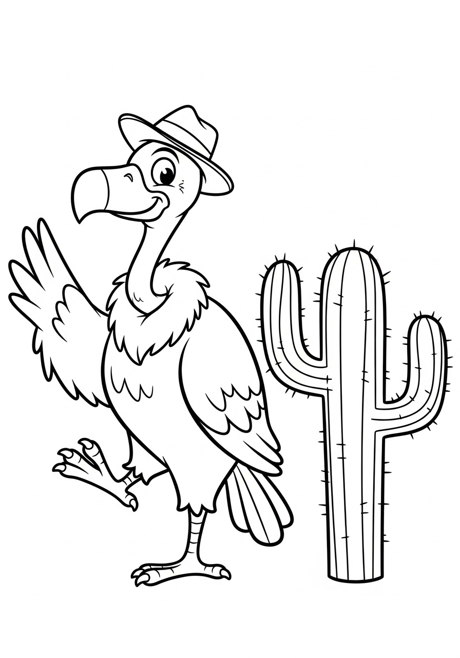 disegni da colorare avvoltoio pdf 2