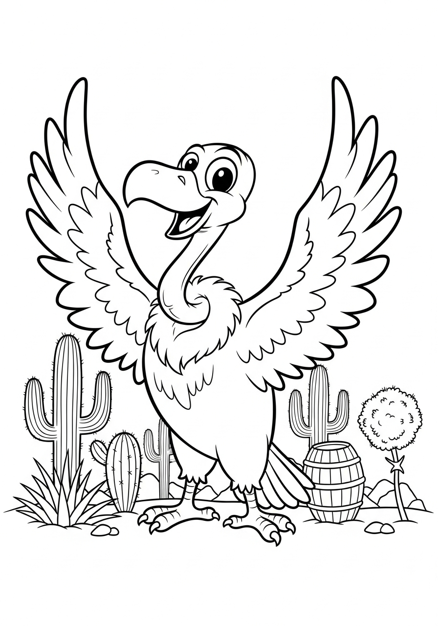 disegni di avvoltoio da colorare e stampare gratis