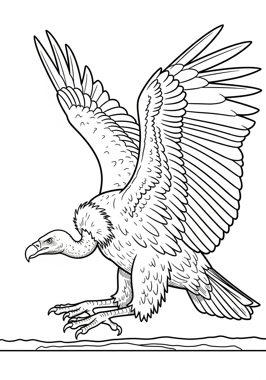 disegni avvoltoio da colorare