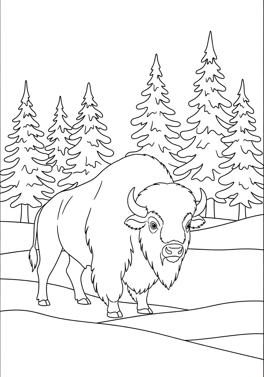 Bufalo 9 bufalo da colorare pdf