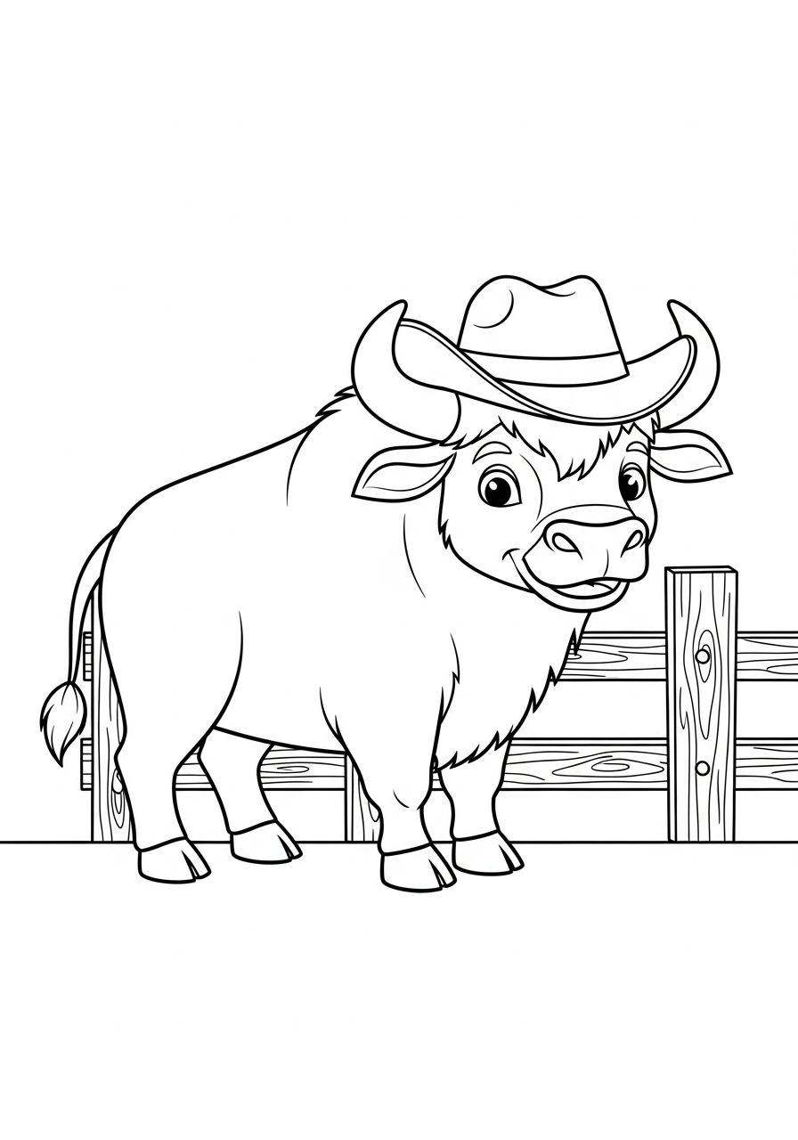 Bufalo 17 bufalo da colorare bambini