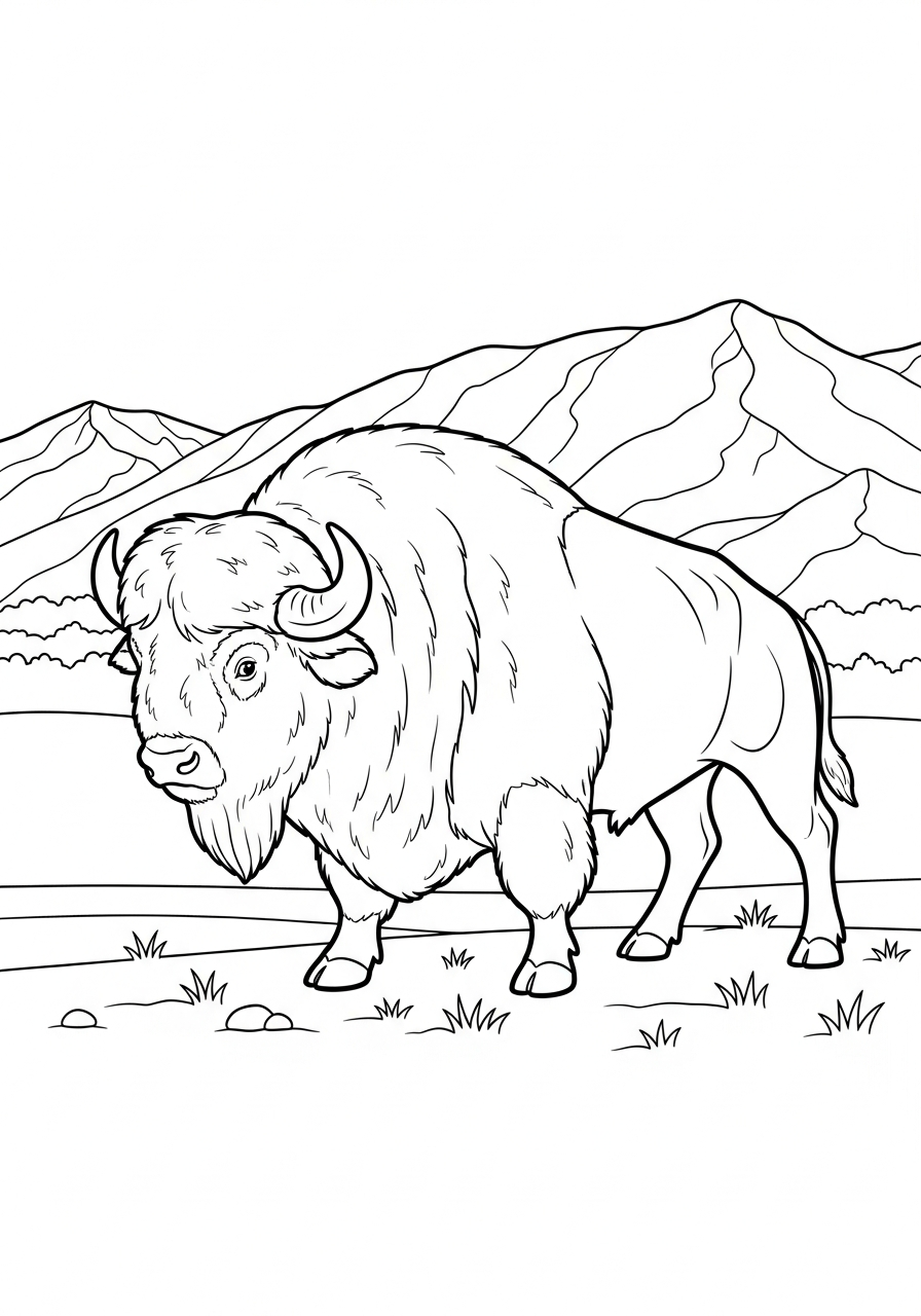 Bufalo 16 disegni da colorare bufalo pdf