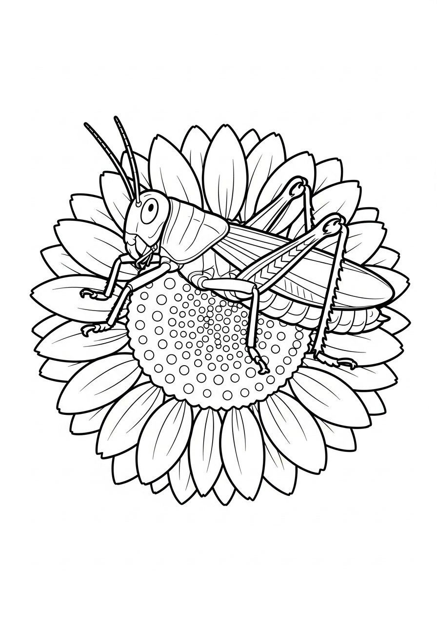 cavalletta da colorare e stampare a4