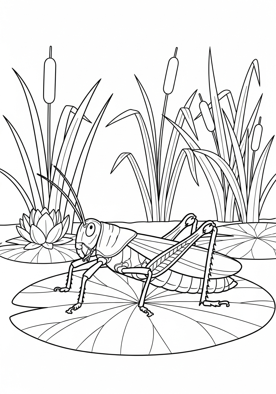 cavalletta immagini da colorare per bambini