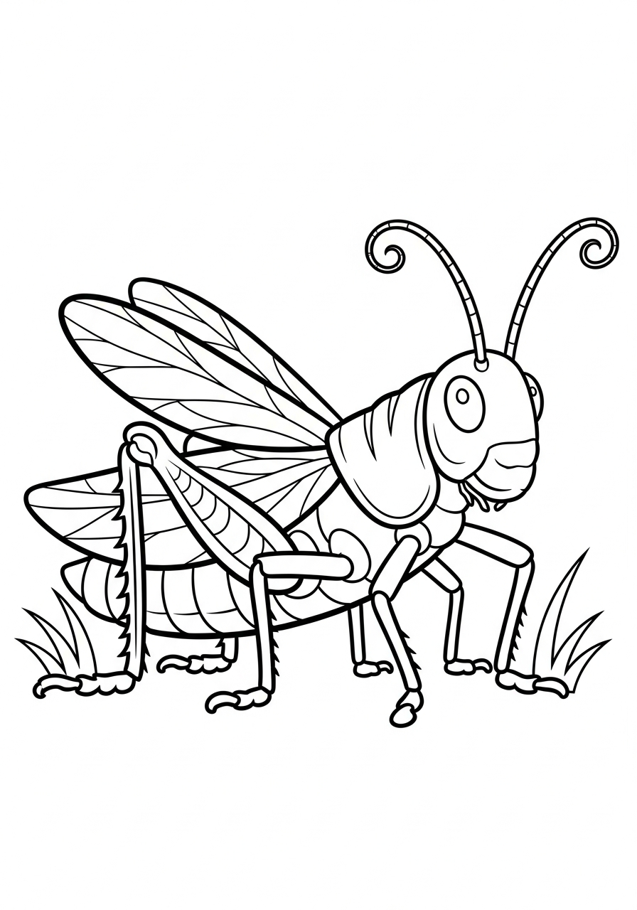 pdf stampare cavalletta da colorare