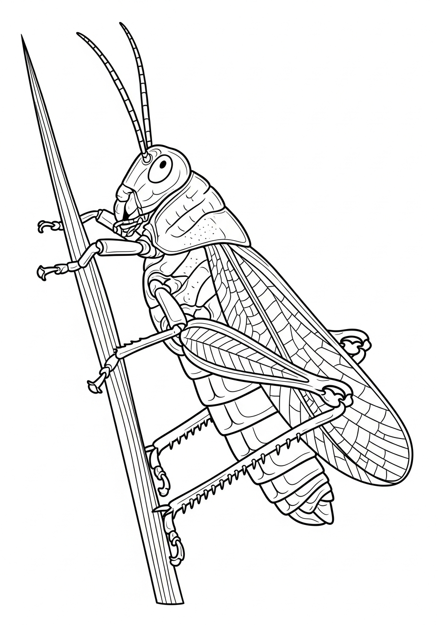 cavalletta disegno da colorare