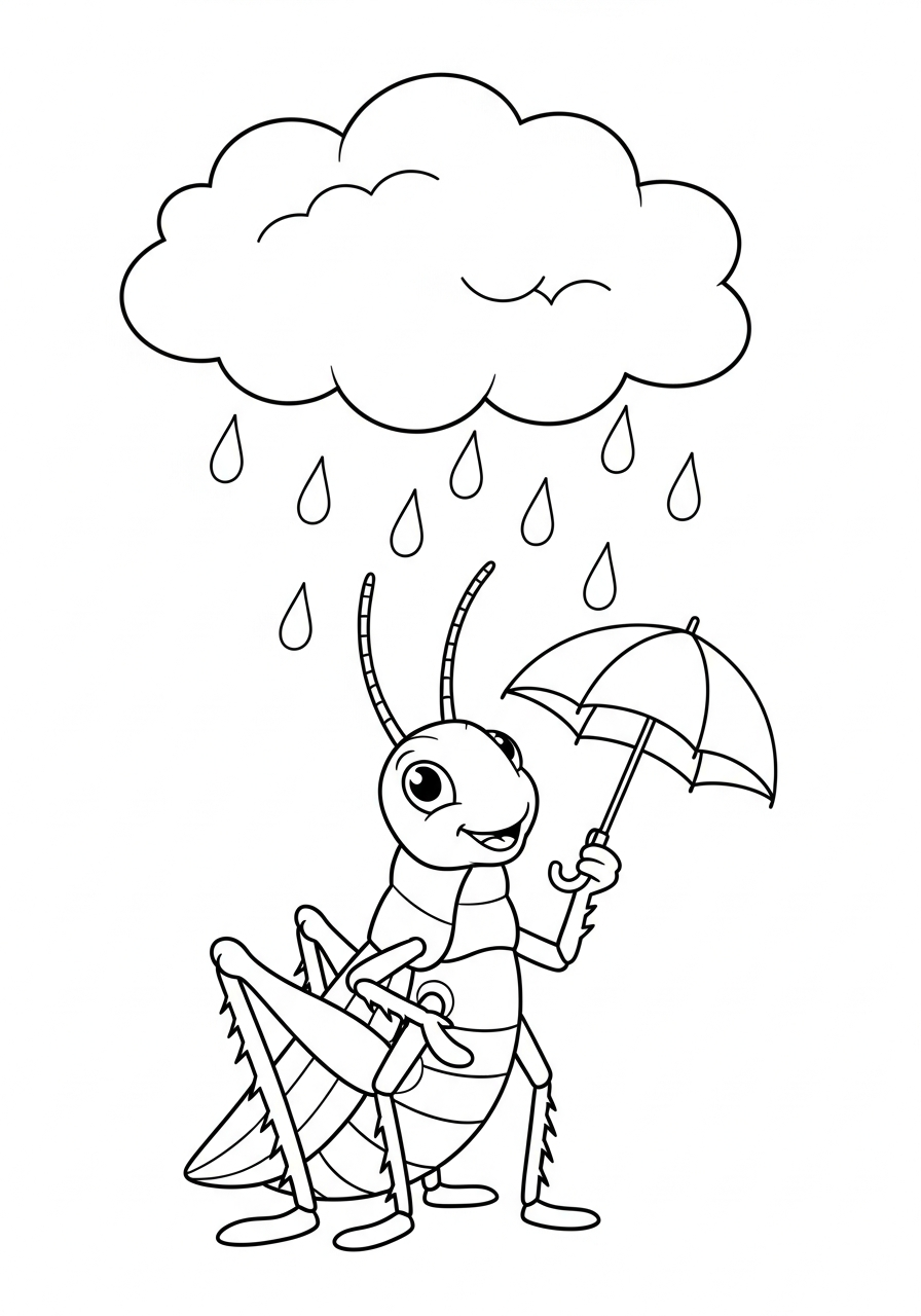 disegni cavalletta da colorare pdf