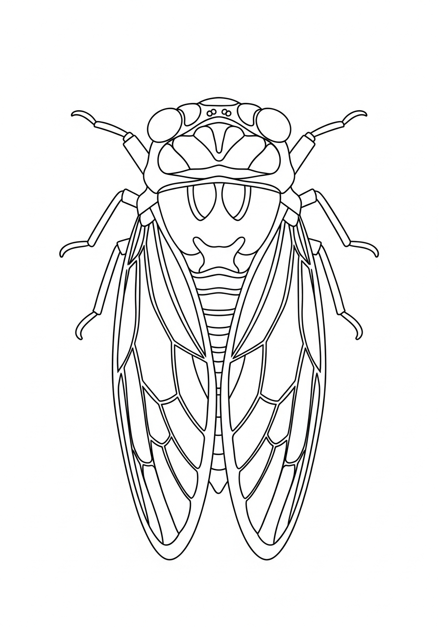 disegni da colorare per bambini pdf cicala