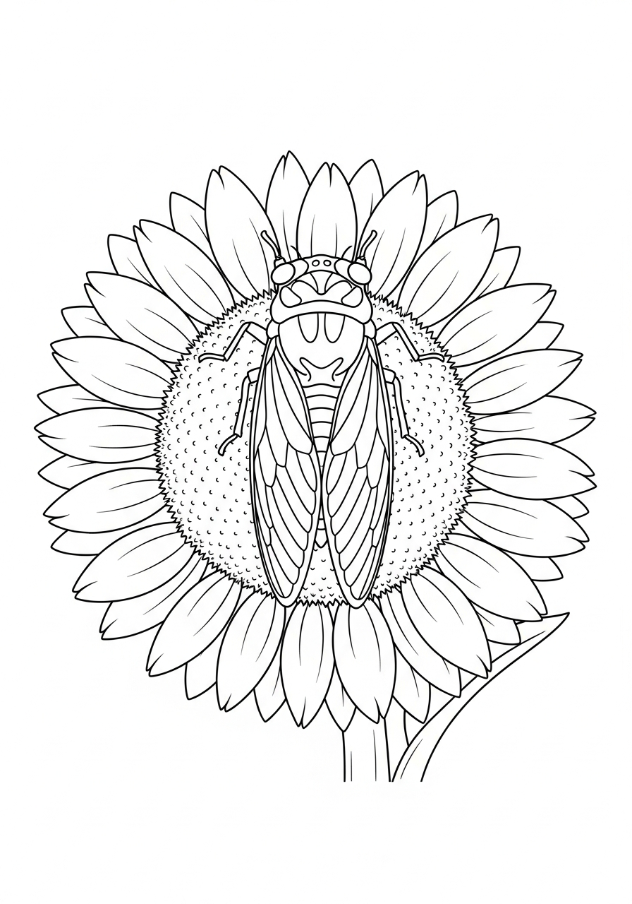 disegno cicala da colorare 1