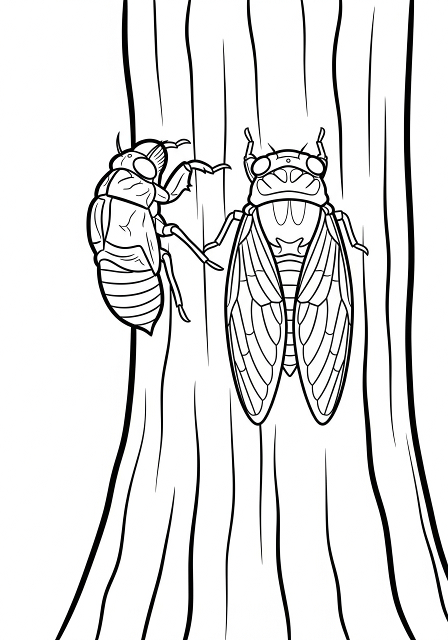 disegno cicala da colorare