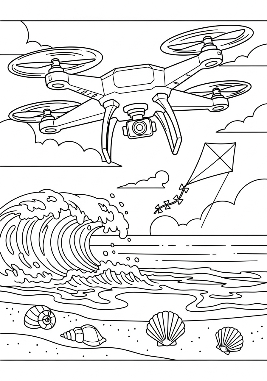 Drone 12 disegni di drone da colorare e stampare gratis