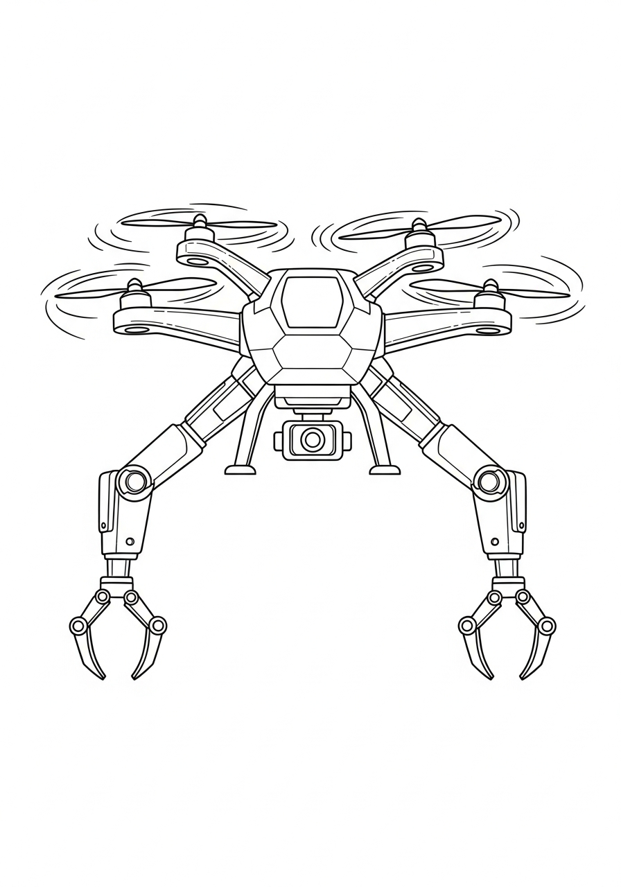 Drone 11 disegno drone da colorare per bambini