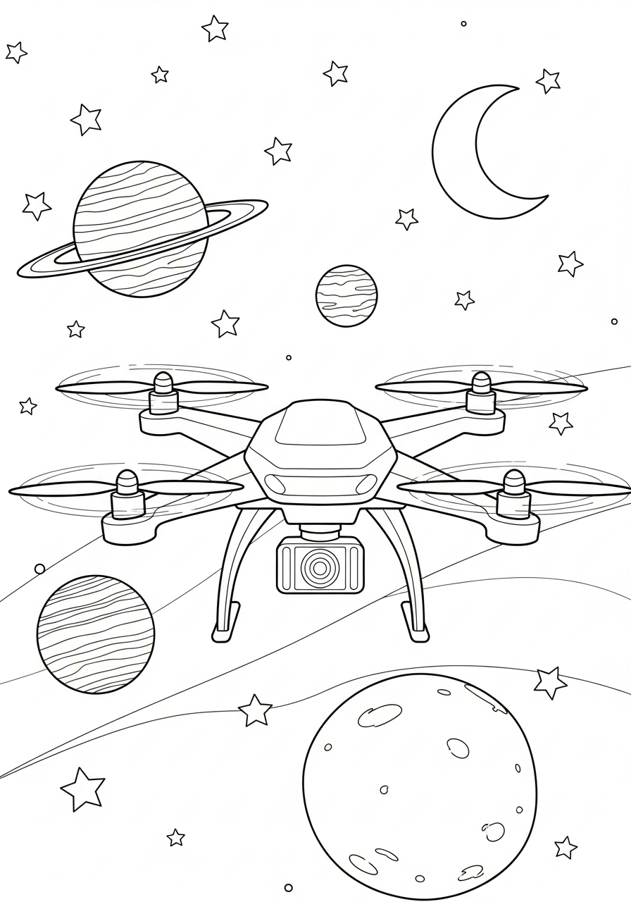 Drone 10 disegni drone da colorare online 1