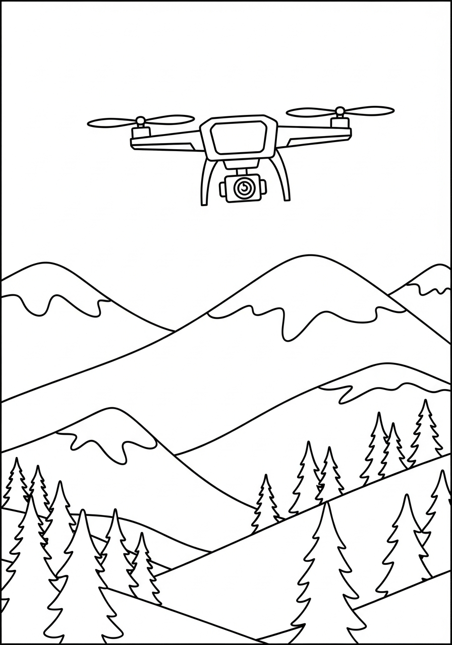 Drone 9 disegni drone da colorare pdf