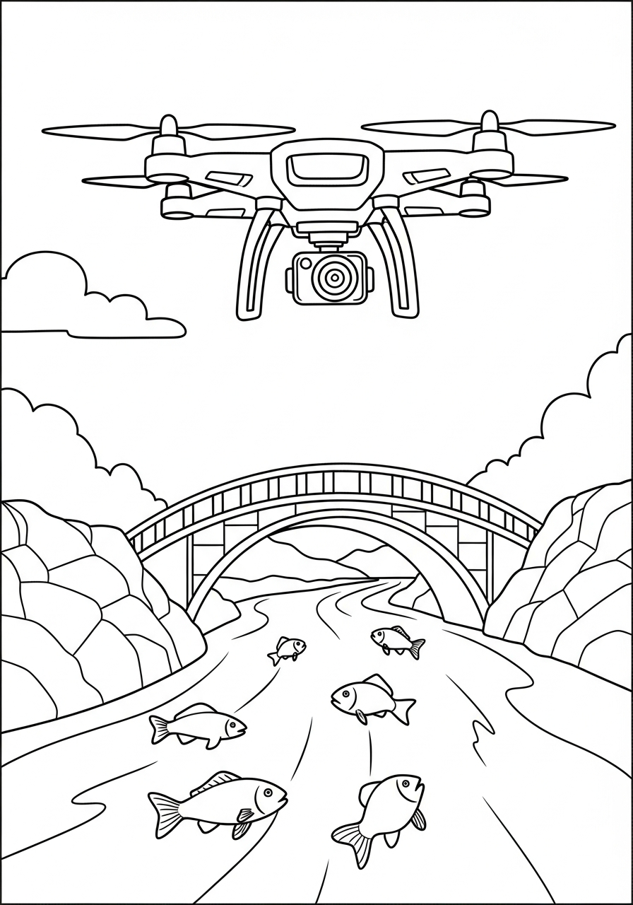 Drone 7 drone da stampare e colorare per bambini 1