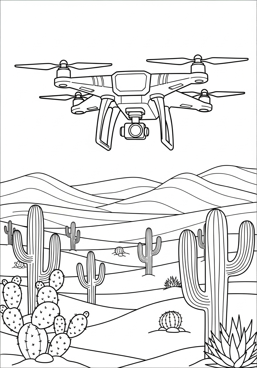 Drone 3 disegni drone da colorare