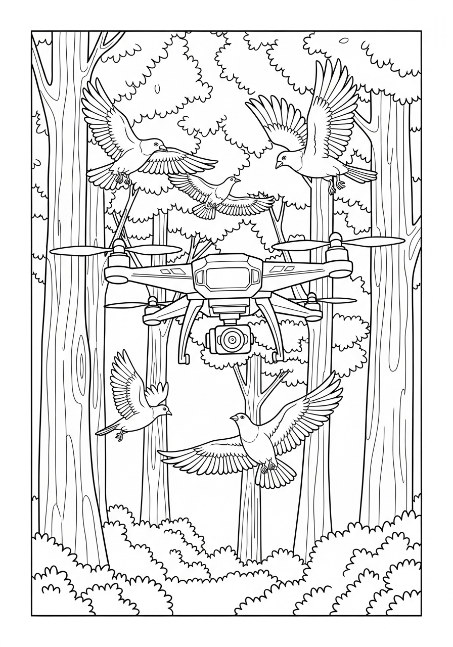 Drone 14 pdf stampare drone da colorare