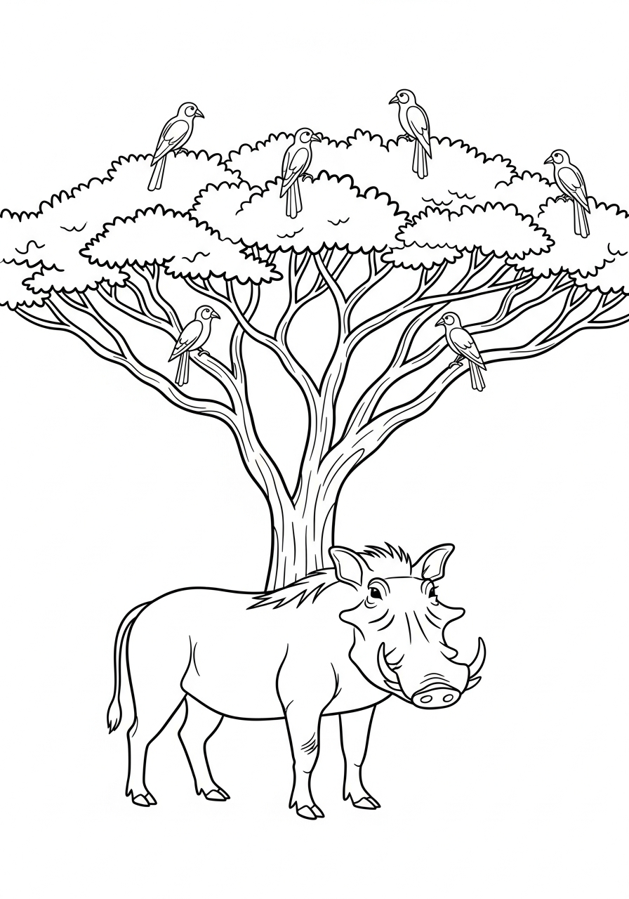 disegni da colorare facocero