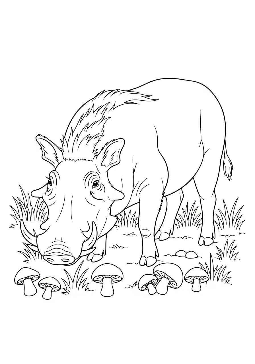 disegni da colorare per bambini pdf facocero