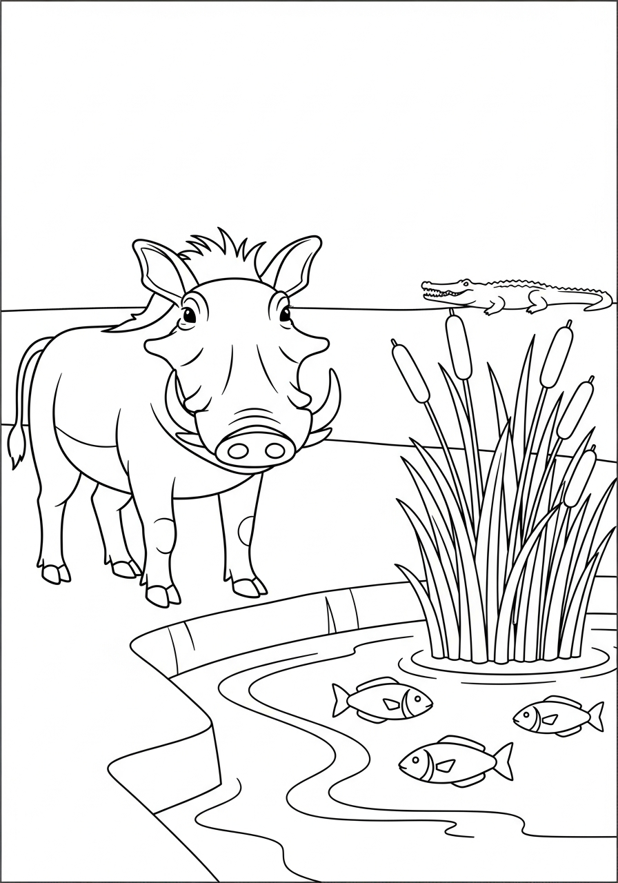 pdf stampare facocero da colorare