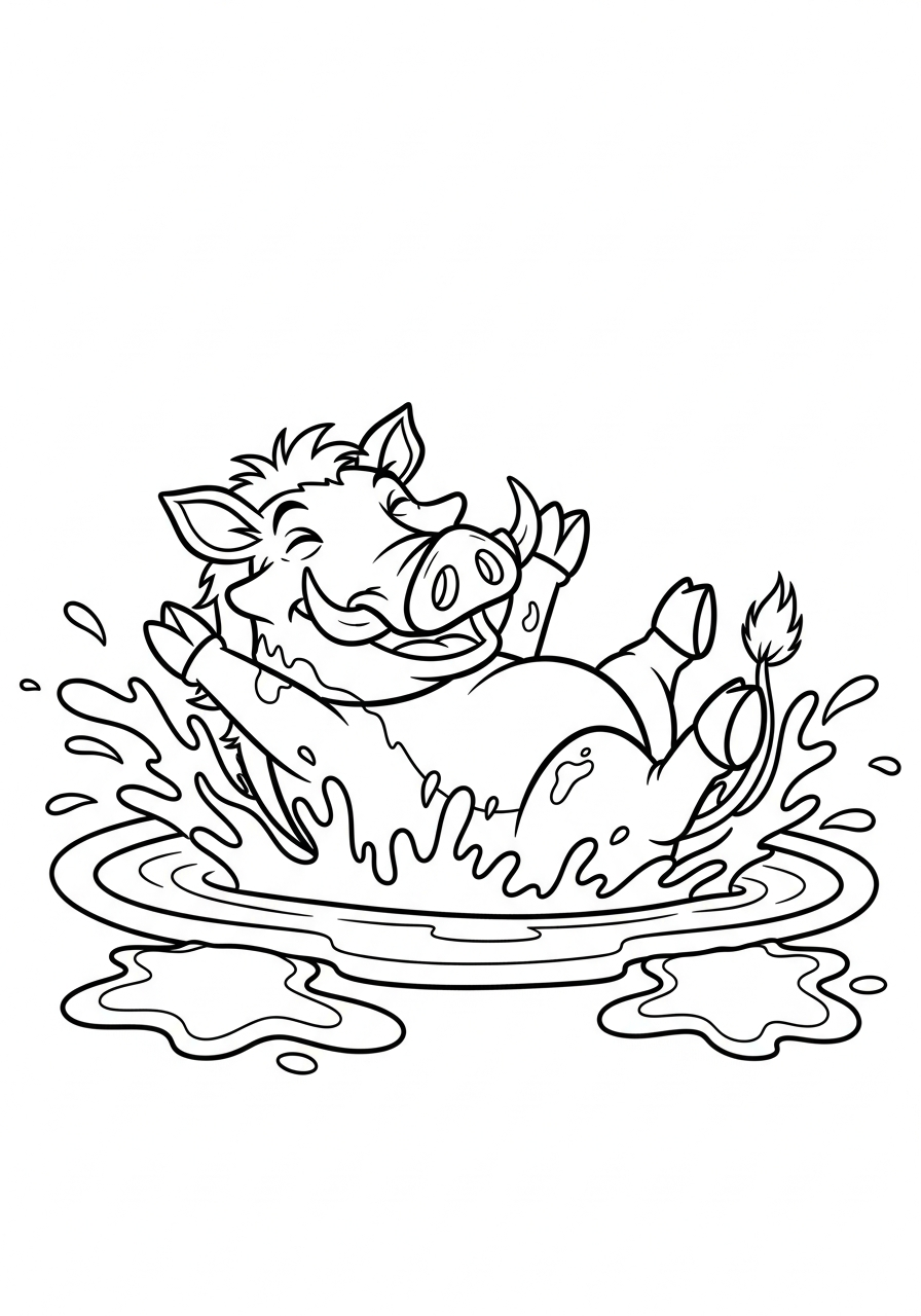 disegni facocero da colorare online