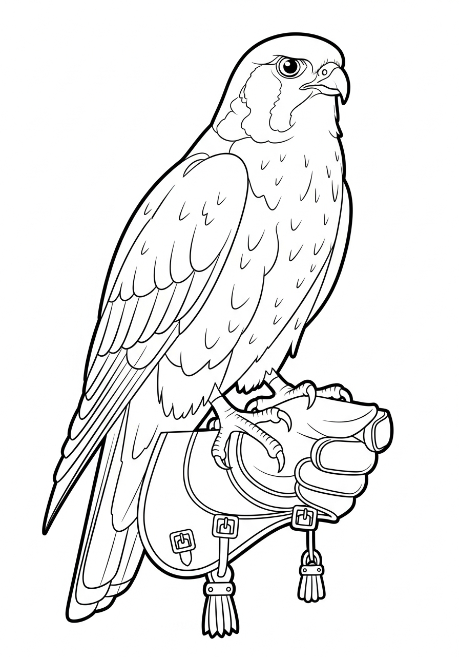 disegni falco da colorare online