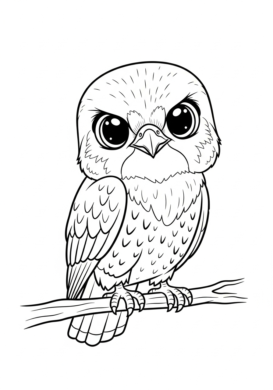 falco da colorare e stampare gratis