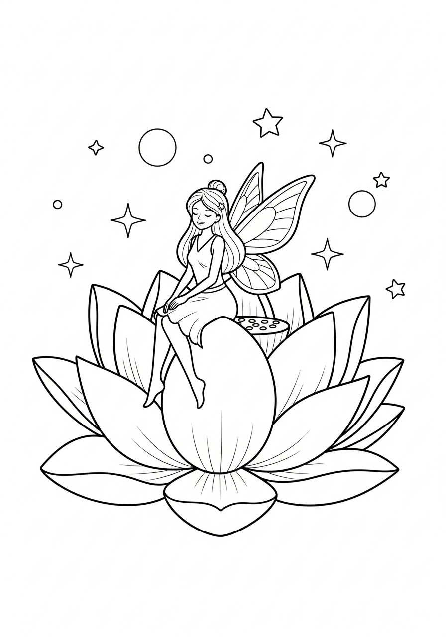 disegni fiore di loto da colorare pdf