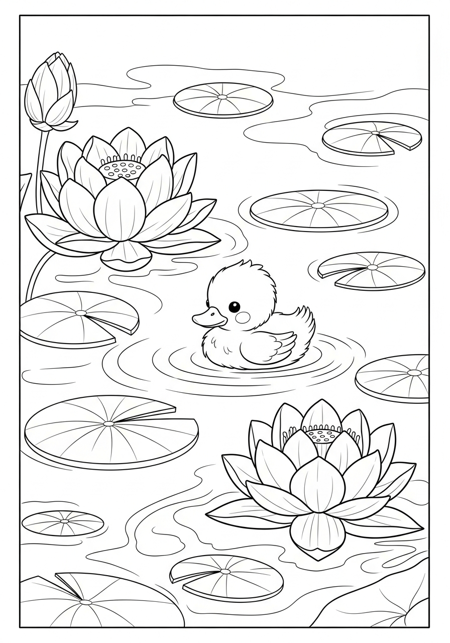 pdf stampare fiore di loto da colorare