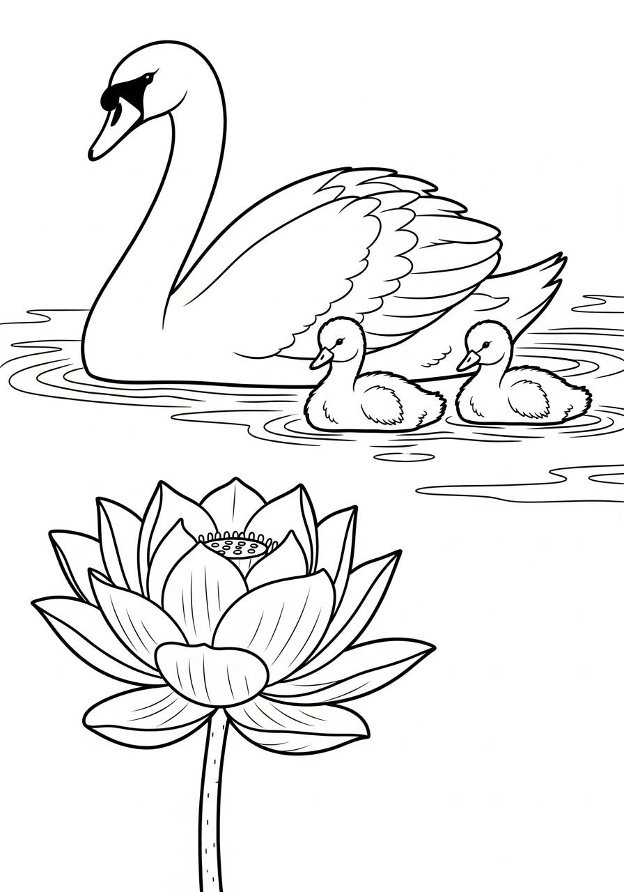 disegni di fiore di loto da colorare e stampare