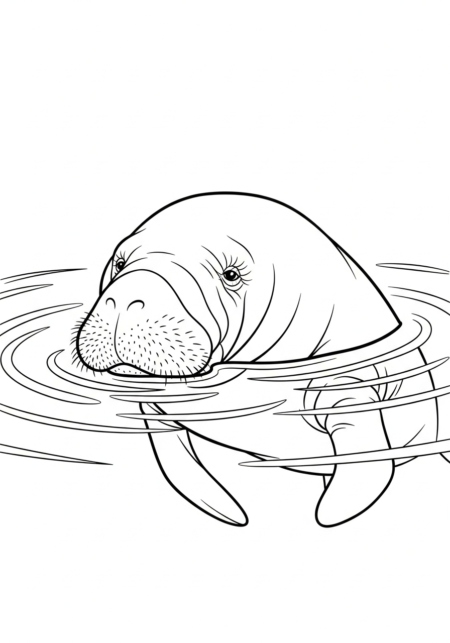 lamantino da colorare