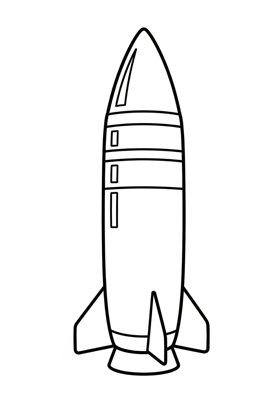 pdf stampare missile da colorare 1