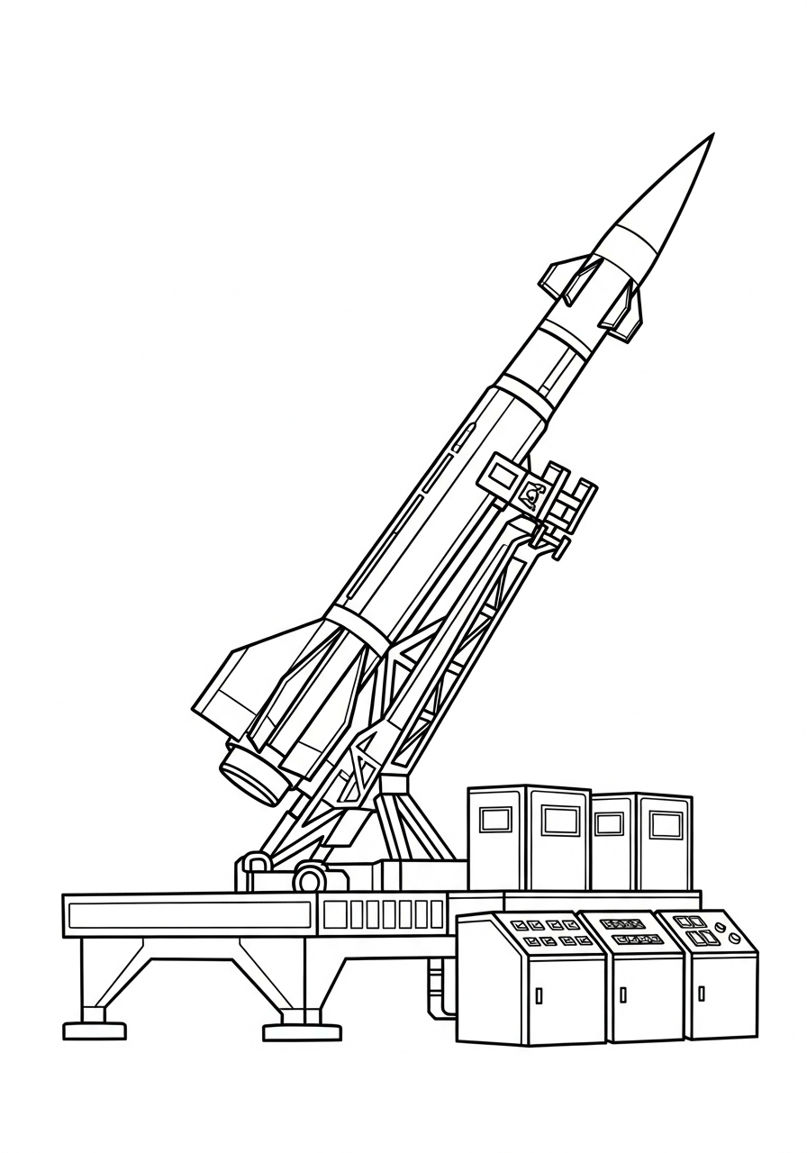 missile disegno da colorare