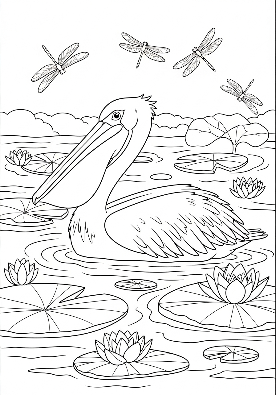 disegni da colorare per bambini pdf pellicano