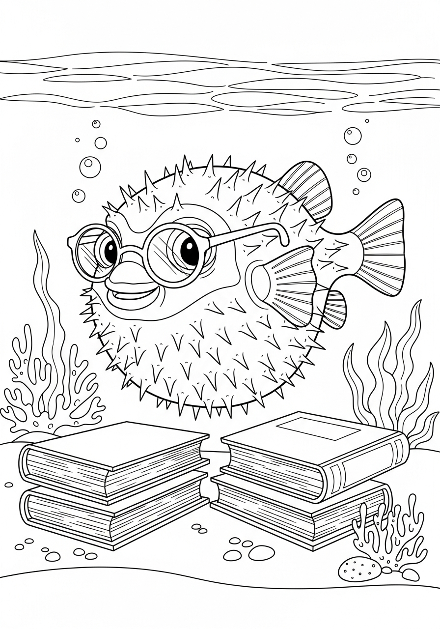 Pesce palla 4 pesce palla da colorare e stampare gratis