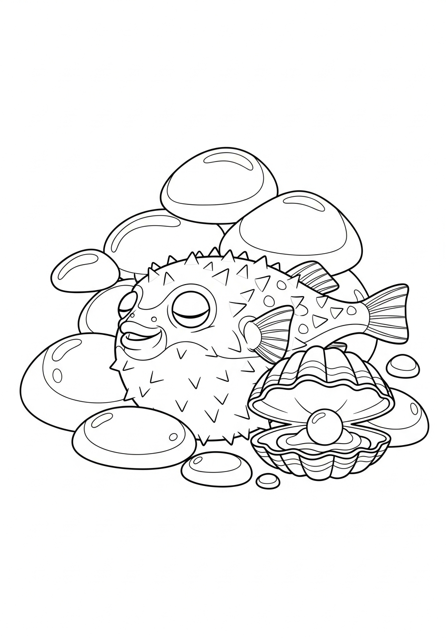 Pesce palla 15 pesce palla da stampare e colorare gratis