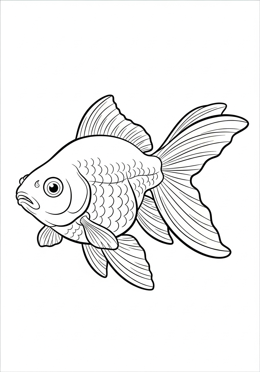 immagini di pesce rosso da stampare e colorare 1