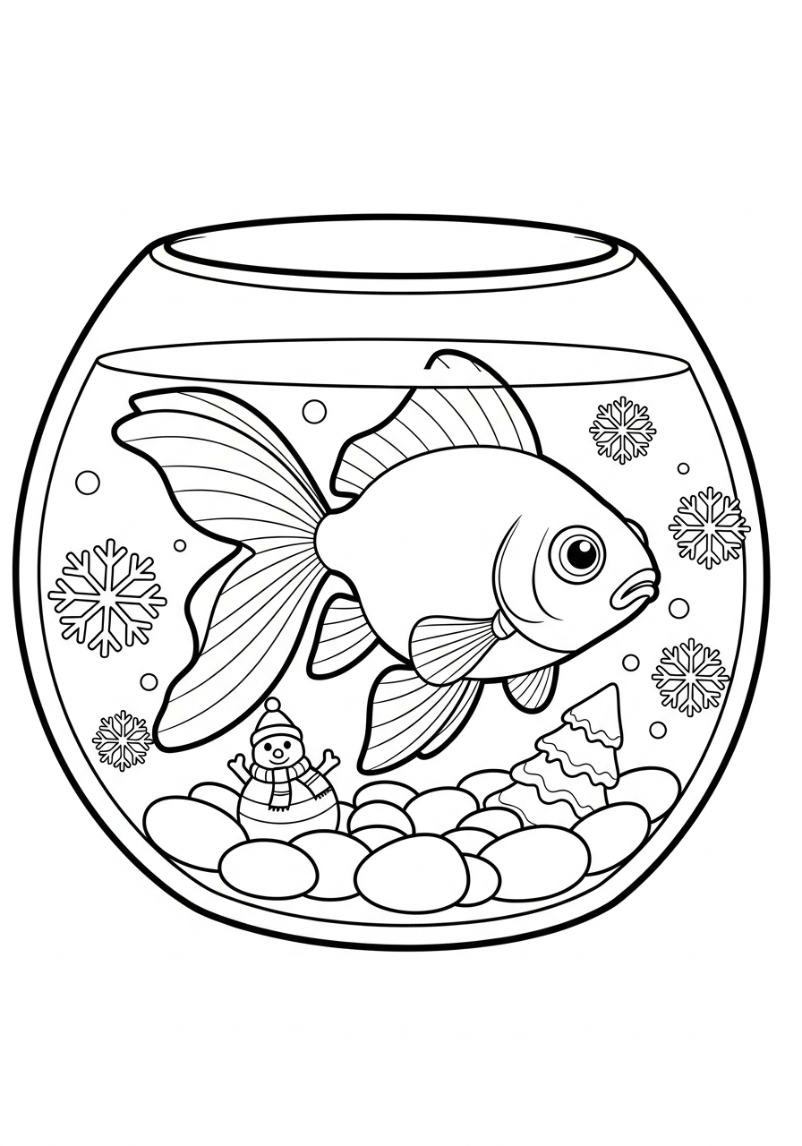 disegni pesce rosso da colorare pdf