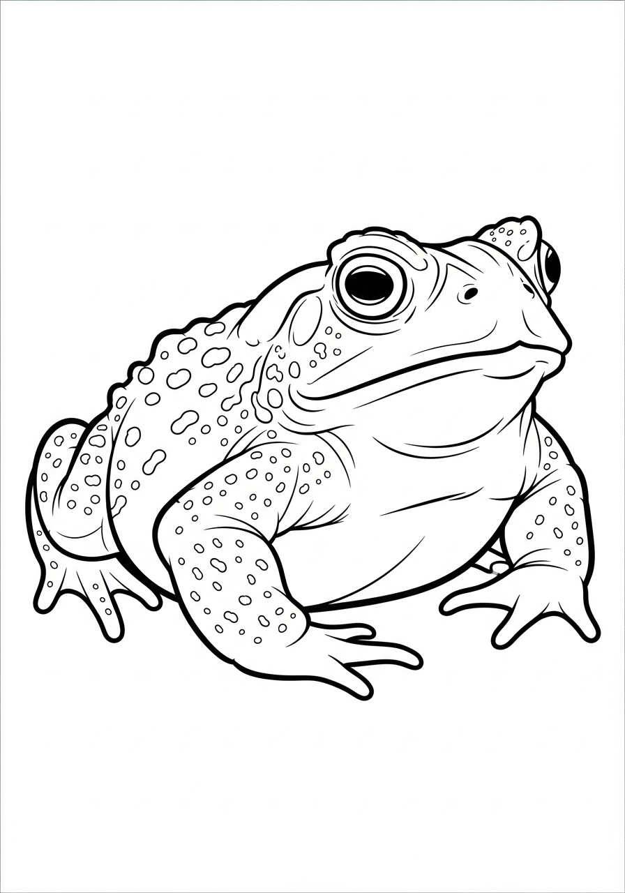 disegni da colorare rospo da stampare