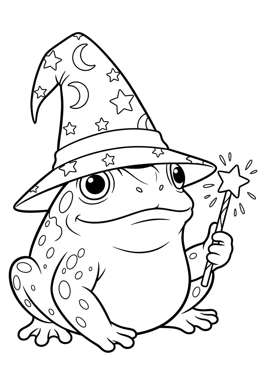 disegni di rospo da colorare