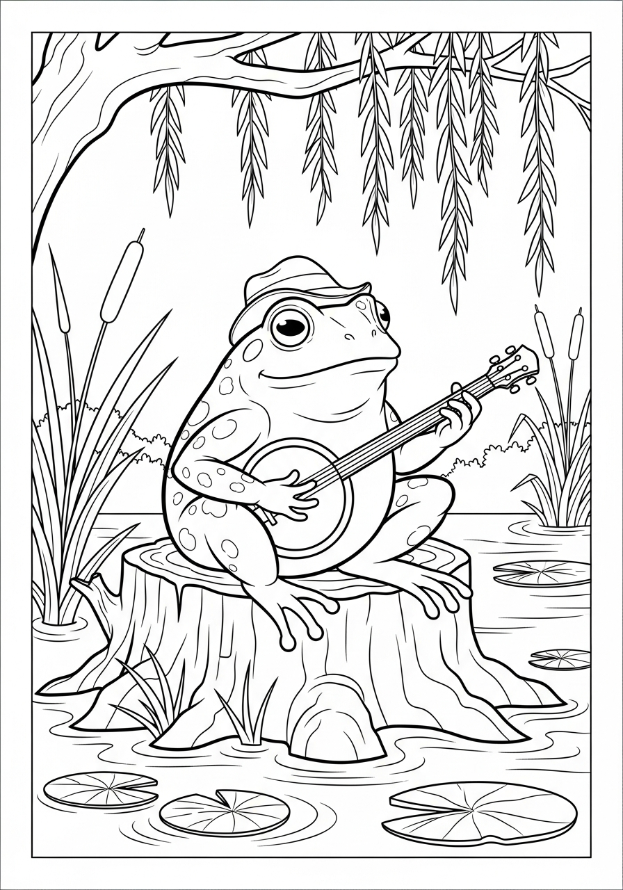 disegno rospo da colorare