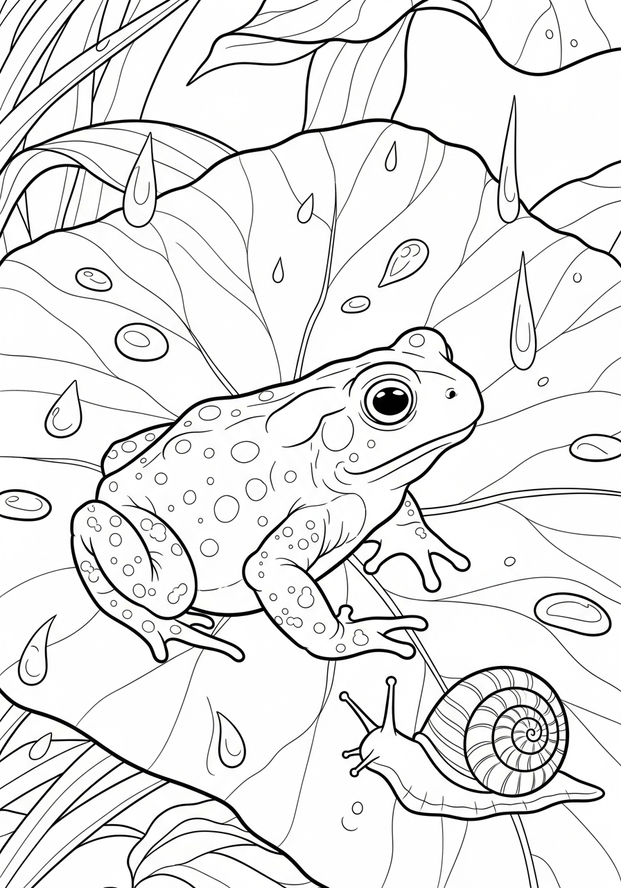 disegni da stampare e colorare rospo