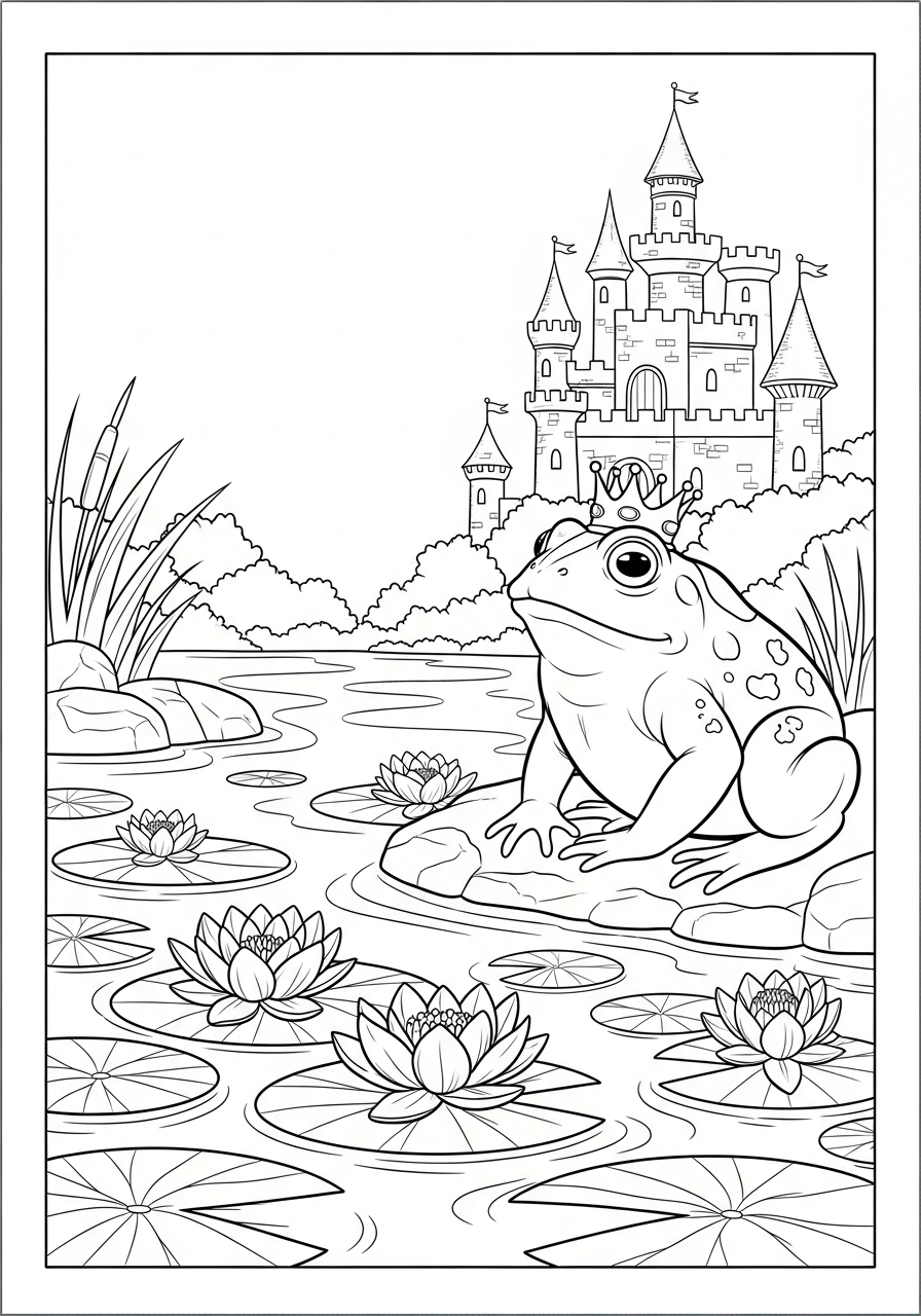 immagini di rospo da colorare e stampare