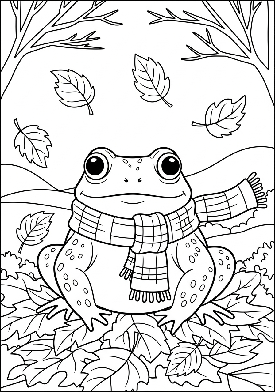 disegni facili di rospo da colorare