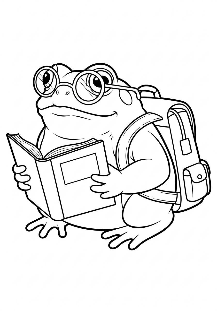 disegni rospo facili da colorare